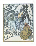 Illustration for the Fairy tale Morozko, 1932 by Ivan Yakovlevich Bilibin