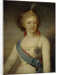 Portrait of Empress Maria Feodorovna in the Chevalier Guard uniform, 1796 by Vladimir Lukich Borovikovsky