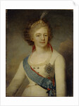 Portrait of Empress Maria Feodorovna in the Chevalier Guard uniform, 1796 by Vladimir Lukich Borovikovsky