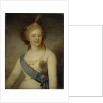 Portrait of Empress Maria Feodorovna in the Chevalier Guard uniform, 1796 by Vladimir Lukich Borovikovsky