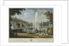 View of the Great Cascade, Samson Fountain and Great Palace at Peterhof, Early 19th cen by Ivan Vasilievich Chessky
