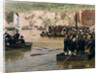 The Russians crossing the Danube at Svishtov in Juny 1877, 1870s by Nikolai Dmitrievich Dmitriev-Orenburgsky