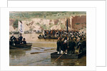 The Russians crossing the Danube at Svishtov in Juny 1877, 1870s by Nikolai Dmitrievich Dmitriev-Orenburgsky