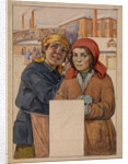 Two Factory Workers, 1925 by Ivan Georgievich Drozdov