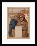 Two Factory Workers, 1925 by Ivan Georgievich Drozdov