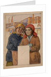 Two Factory Workers, 1925 by Ivan Georgievich Drozdov