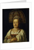 Portrait of a Merchant Woman in Kokoshnik, 1796 by Petro Semyonovich Drozhdin
