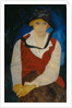Portrait of the artists wife, 1917 by Boris Dmitryevich Grigoriev