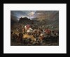 The mountaineers leave the aul before approach of the Russian army, 1872 by Pyotr Nikolayevich Grusinsky