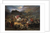 The mountaineers leave the aul before approach of the Russian army, 1872 by Pyotr Nikolayevich Grusinsky