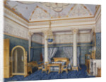 Interiors of the Winter Palace. The Bedchamber of Empress Alexandra Fyodorovna, 1870 by Eduard Hau