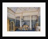 Interiors of the Winter Palace. The Bedchamber of Empress Alexandra Fyodorovna, 1870 by Eduard Hau