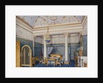 Interiors of the Winter Palace. The Bedchamber of Empress Alexandra Fyodorovna, 1870 by Eduard Hau