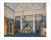Interiors of the Winter Palace. The Bedchamber of Empress Alexandra Fyodorovna, 1870 by Eduard Hau