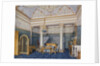 Interiors of the Winter Palace. The Bedchamber of Empress Alexandra Fyodorovna, 1870 by Eduard Hau