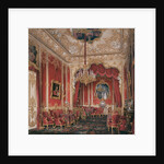 Interiors of the Winter Palace. The Boudoir of Empress Maria Alexandrovna, 1861 by Eduard Hau