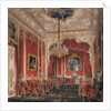 Interiors of the Winter Palace. The Boudoir of Empress Maria Alexandrovna, 1861 by Eduard Hau