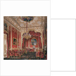 Interiors of the Winter Palace. The Boudoir of Empress Maria Alexandrovna, 1861 by Eduard Hau