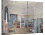 Interiors of the Winter Palace. The Fifth Reserved Apartment. The Bedroom of Grand Princess Maria Alexandrovna, 1873 by Eduard Hau
