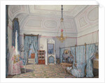 Interiors of the Winter Palace. The Fifth Reserved Apartment. The Bedroom of Grand Princess Maria Alexandrovna, 1873 by Eduard Hau