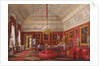 Interiors of the Winter Palace. The First Reserved Apartment. The Large Study of Grand Princess Maria Nikolayevna, 1867 by Eduard Hau