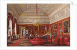 Interiors of the Winter Palace. The First Reserved Apartment. The Large Study of Grand Princess Maria Nikolayevna, 1867 by Eduard Hau