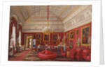 Interiors of the Winter Palace. The First Reserved Apartment. The Large Study of Grand Princess Maria Nikolayevna, 1867 by Eduard Hau