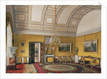 Interiors of the Winter Palace. The First Reserved Apartment. The Yellow Salon of Grand Princess Maria Nikolayevna, 1866 by Eduard Hau