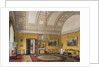 Interiors of the Winter Palace. The First Reserved Apartment. The Yellow Salon of Grand Princess Maria Nikolayevna, 1866 by Eduard Hau