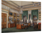 Interiors of the Winter Palace. The Study of Emperor Alexander II, 1857 by Eduard Hau