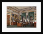 Interiors of the Winter Palace. The Study of Emperor Alexander II, 1857 by Eduard Hau