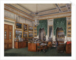 Interiors of the Winter Palace. The Study of Emperor Alexander II, 1857 by Eduard Hau