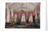 Interiors of the Winter Palace. The Raspberry Study of Empress Maria Alexandrovna, 1860s by Eduard Hau