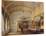 Interiors of the Winter Palace. The Guardroom, 1864 by Eduard Hau