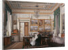 Interiors of the Winter Palace. The Study of Emperor Alexander II, 1850s by Eduard Hau