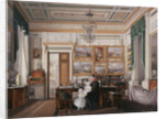 Interiors of the Winter Palace. The Study of Emperor Alexander II, 1850s by Eduard Hau