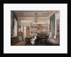 Interiors of the Winter Palace. The Study of Emperor Alexander II, 1850s by Eduard Hau