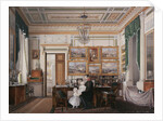 Interiors of the Winter Palace. The Study of Emperor Alexander II, 1850s by Eduard Hau