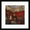 Interiors of the Winter Palace. The Study of Empress Alexandra Fyodorovna, Mid of the 19th cen by Eduard Hau