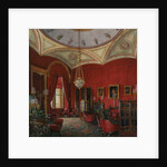 Interiors of the Winter Palace. The Study of Empress Alexandra Fyodorovna, Mid of the 19th cen by Eduard Hau