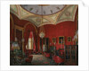 Interiors of the Winter Palace. The Study of Empress Alexandra Fyodorovna, Mid of the 19th cen by Eduard Hau