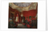 Interiors of the Winter Palace. The Study of Empress Alexandra Fyodorovna, Mid of the 19th cen by Eduard Hau