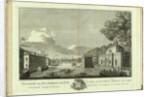 View of the Fontanka River from the Grotto (Book to the 50th anniversary of the founding of St. Petersburg), 1753 by Grigory Anikeevich Kachalov