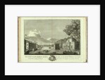 View of the Fontanka River from the Grotto (Book to the 50th anniversary of the founding of St. Petersburg), 1753 by Grigory Anikeevich Kachalov