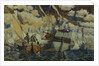 Peter I and Lefort. (The Fleet of Peter I on Lake Pleshcheyevo), 1927 by Dmitri Nikolayevich Kardovsky
