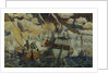 Peter I and Lefort. (The Fleet of Peter I on Lake Pleshcheyevo), 1927 by Dmitri Nikolayevich Kardovsky