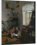 In the room. Young boys looking at book, 1854 by Ivan Phomich Khrutsky