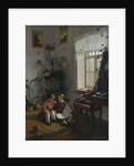 In the room. Young boys looking at book, 1854 by Ivan Phomich Khrutsky