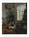 In the room. Young boys looking at book, 1854 by Ivan Phomich Khrutsky