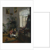 In the room. Young boys looking at book, 1854 by Ivan Phomich Khrutsky